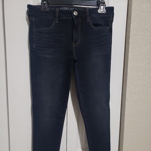 AEO 360° Super Stretch Dark Wash Skinny Jeggings